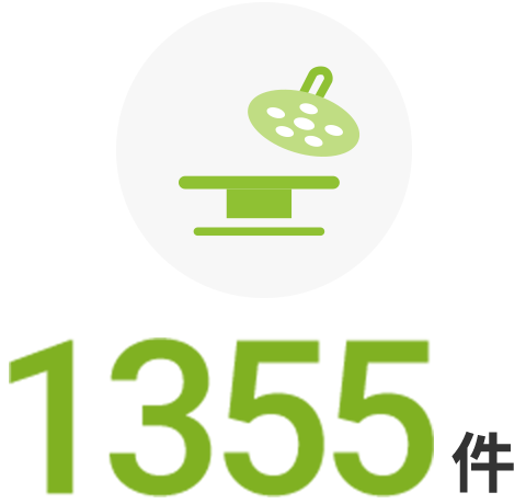 手術件数 1355件